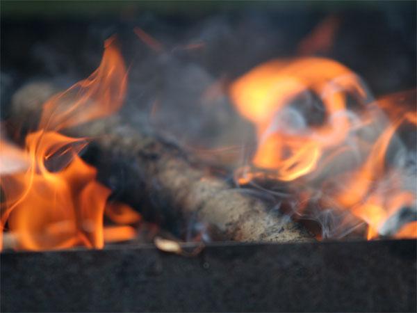 Огонь в мангале - Пора готовить шашлык!